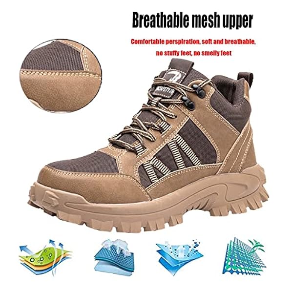 Heren Dames Stalen Neus Schoenen Unisex,The Work Shoe Sole Made Of Rubber Is Resistant To Abrasion And Shock And Src Non-Slip,▁